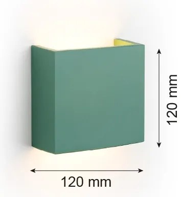 Argon 8362 - LED Nástenné svietidlo GENT LED/3,6W/230V 3000K zelená