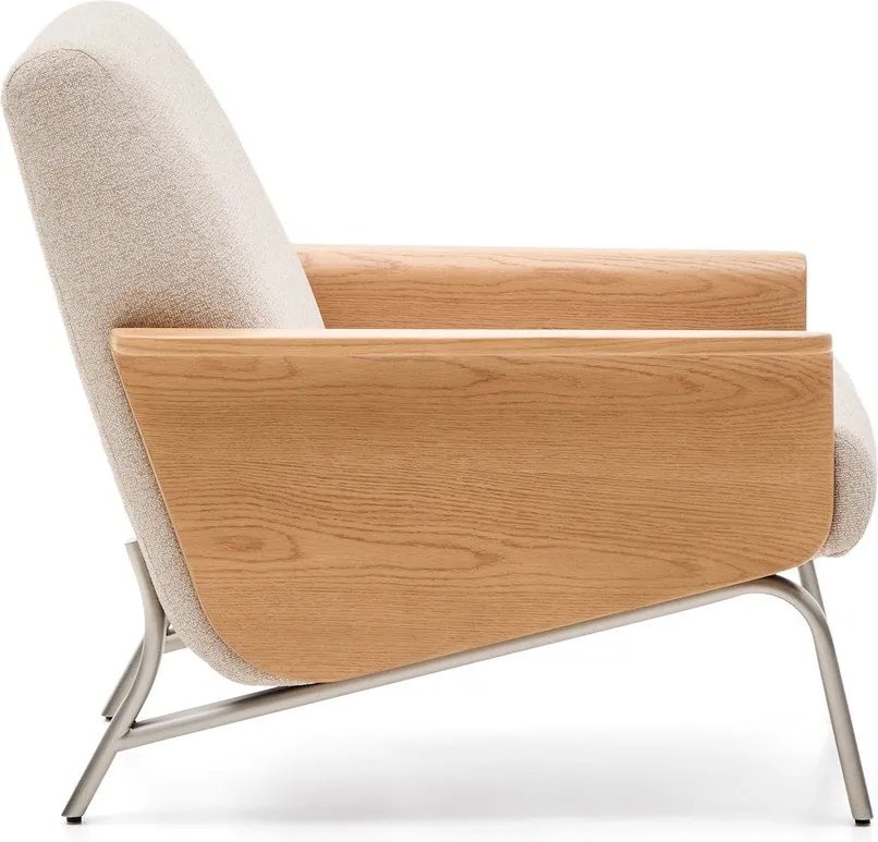 Béžové ženilkové kreslo Amsen – Kave Home