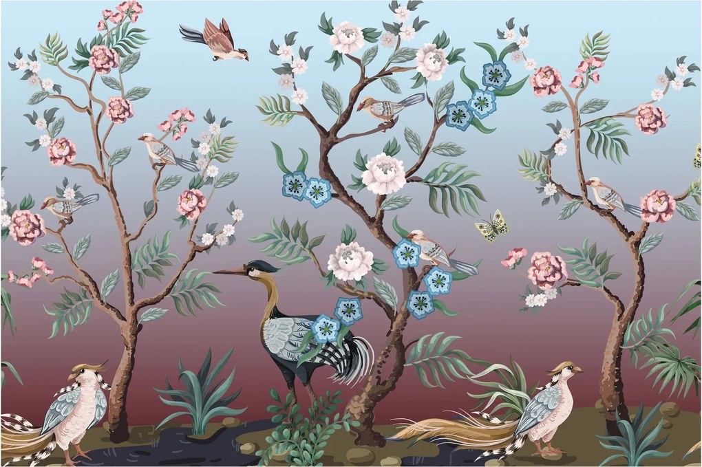 Obraz - Vtáčí park (90x60 cm)