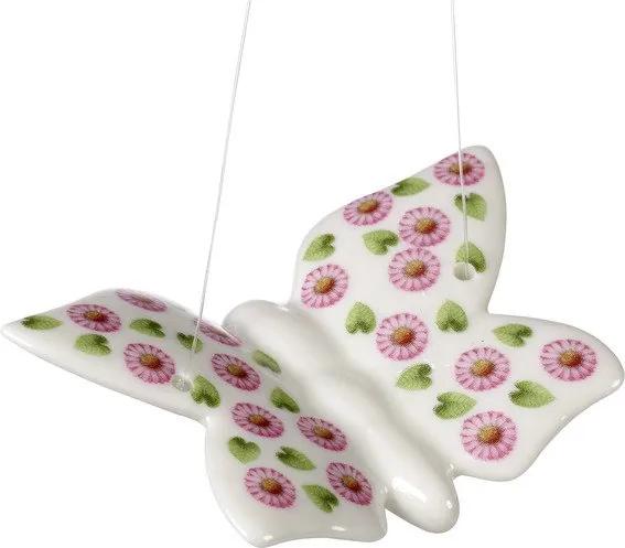 Villeroy & Boch Spring Fantasy dekoratívny porcelánový motýľ s motívom sedmokrások