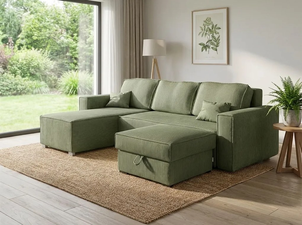 Taburet SMART COSARO s úložným priestorom 65x65 cm, mentolový