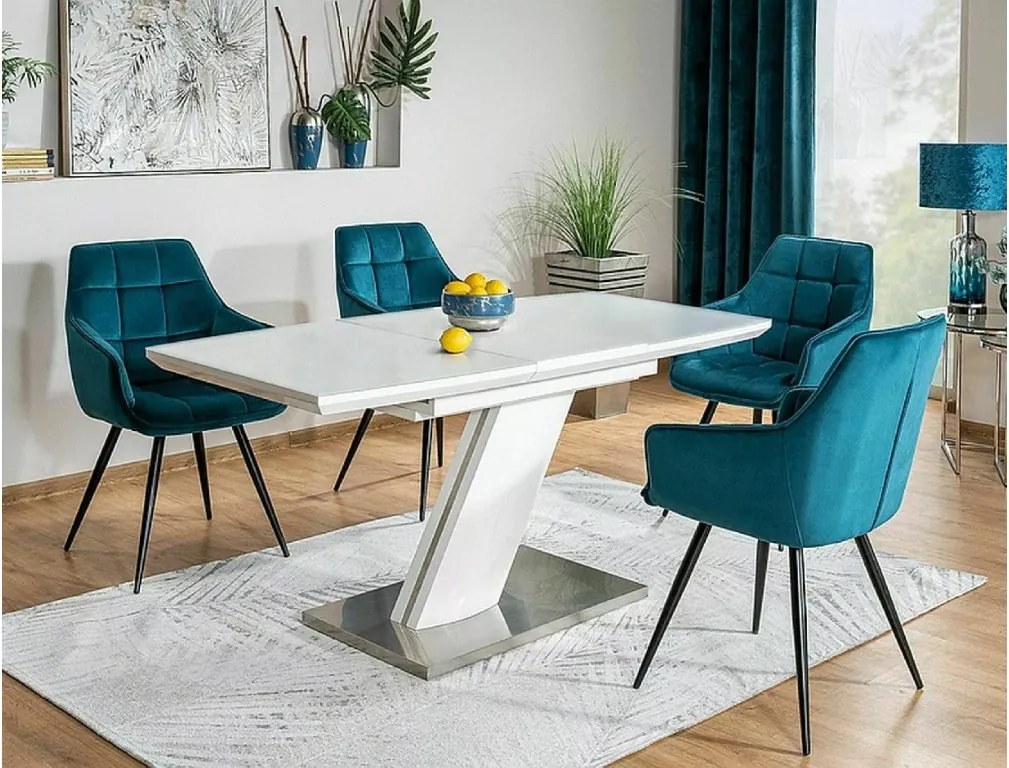 SI Lilia Velvet stolička tyrkysová