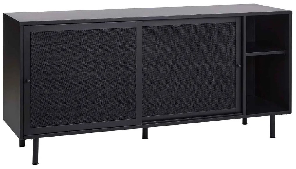 Dizajnová komoda Taiyanna 160 cm čierna