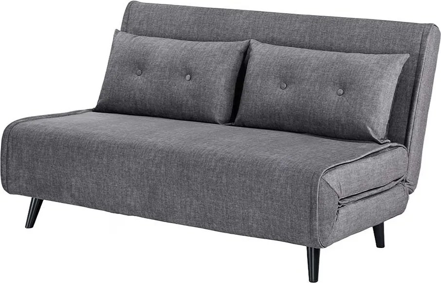 Dizajnová rozkladacia pohovka Bleddyn 140 cm sivý zamat