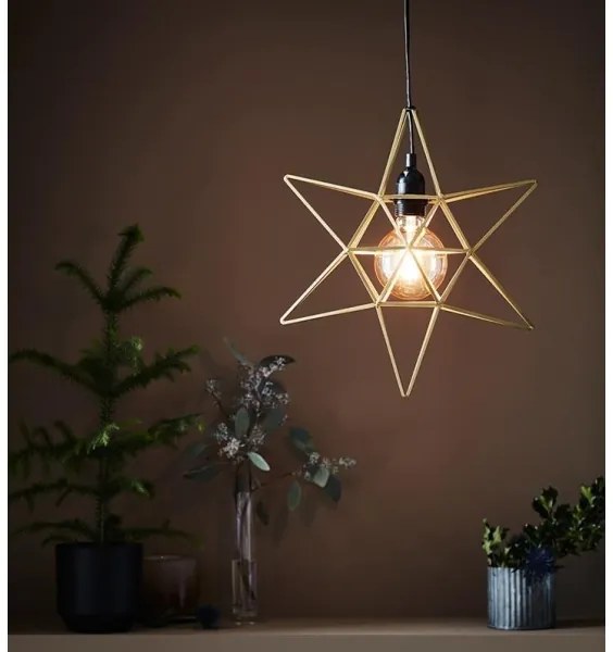 Markslöjd 705298 - Vianočná dekorácia CONTOUR 1xE27/40W/230V zlatá