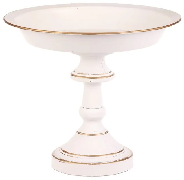 Autronic BONTEC Misa kovová - na stojane, 26 cm, aranžovacia, biela Farba: Biela