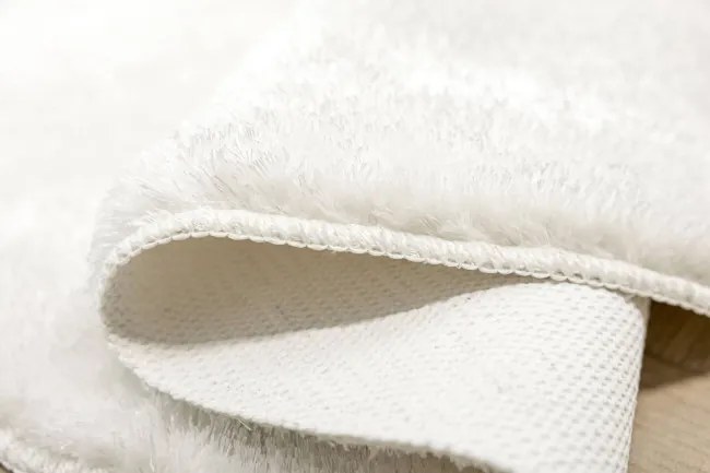 Kúpeľňový koberček Malmo biely, kruh