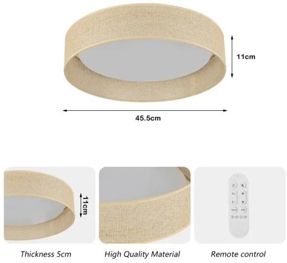 Immax NEO 07289L - LED+CCT stmievateľné stropné svietidlo LONA 36W/230V pr. 45,5 cm + DO