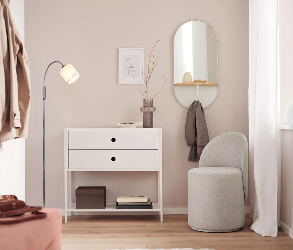 Stojacia lampa Reality »Tommy«, chrómová