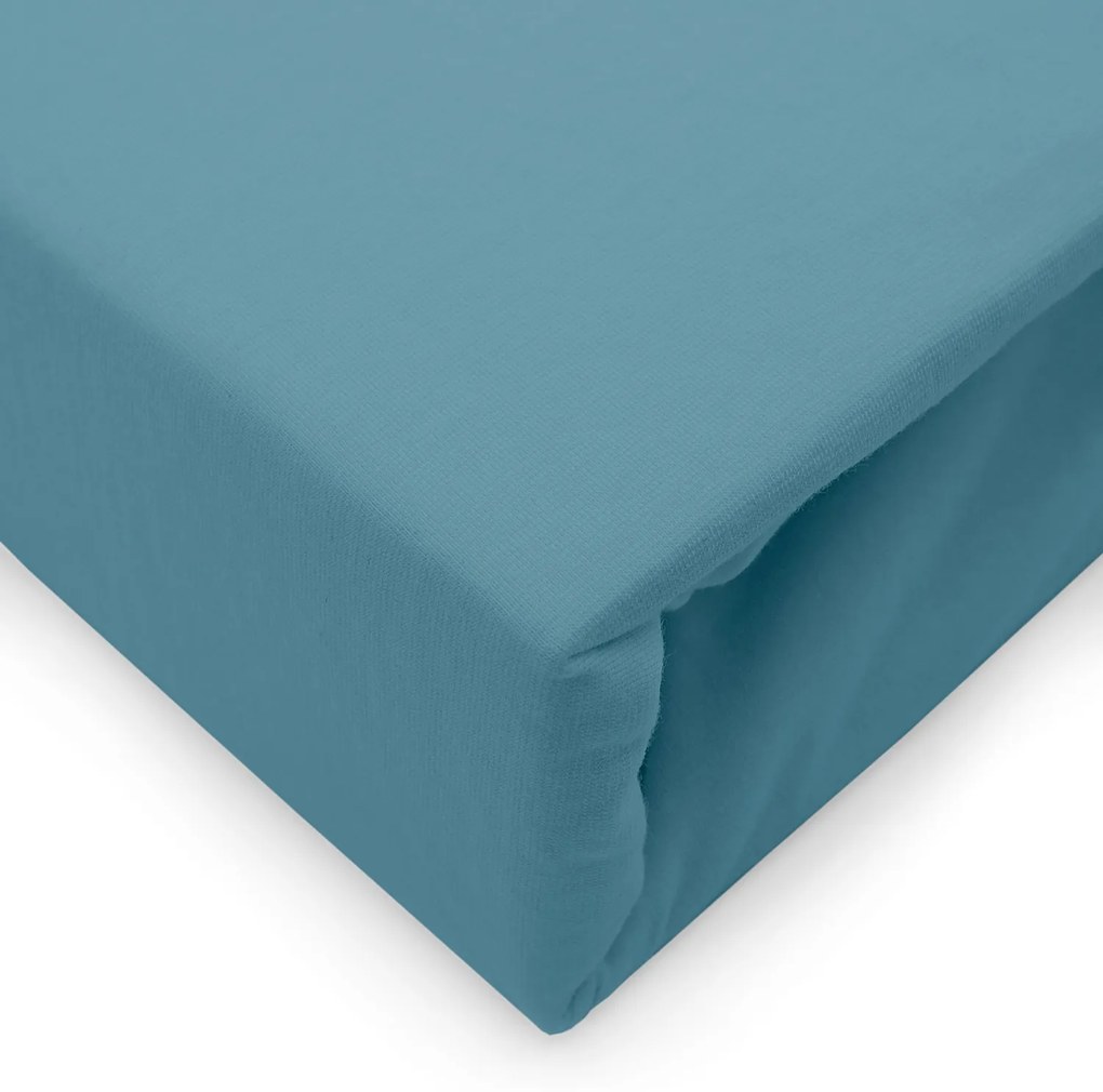 JERSEY PRESTIERADLO 140X200 CM, VÝŠKA 30 CM MODRÉ
