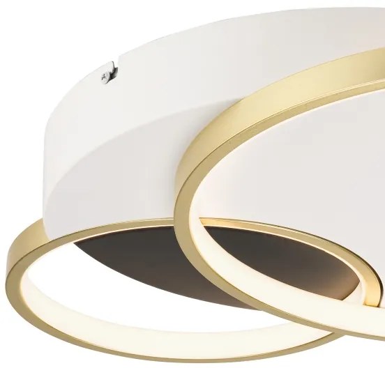 Stmievateľné stropné svietidlo BENITO LED/31W/230V 3000-6500K biela/zlatá