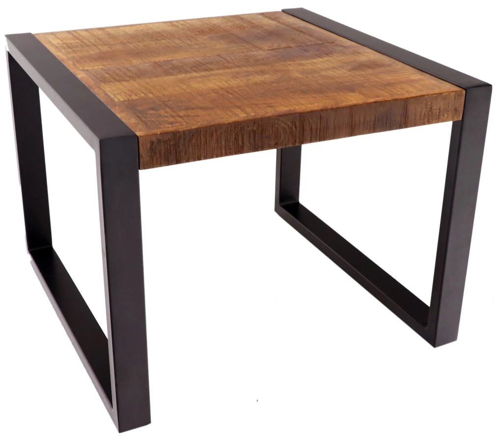 furniture-nabytek.cz - Konferenčný stolík kov drevo mango 60x45x60