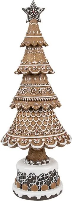 Dekorácia vianočný perníkový stromček Gingerbread Tree - Ø 16*42 cm