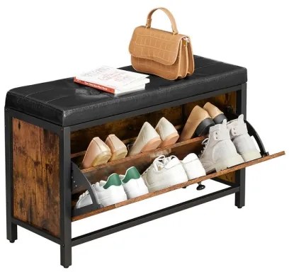 Botník VOREN hnedá/čierna