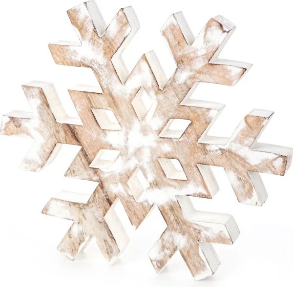 Vianočná dekorácia FIG 147 svetlohnedá / krémová (2 ks)