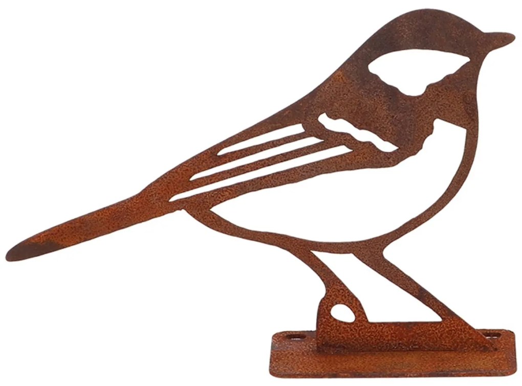 Záhradná kovová figúrka Rumi, 10x14x3,5 cm, hnedá