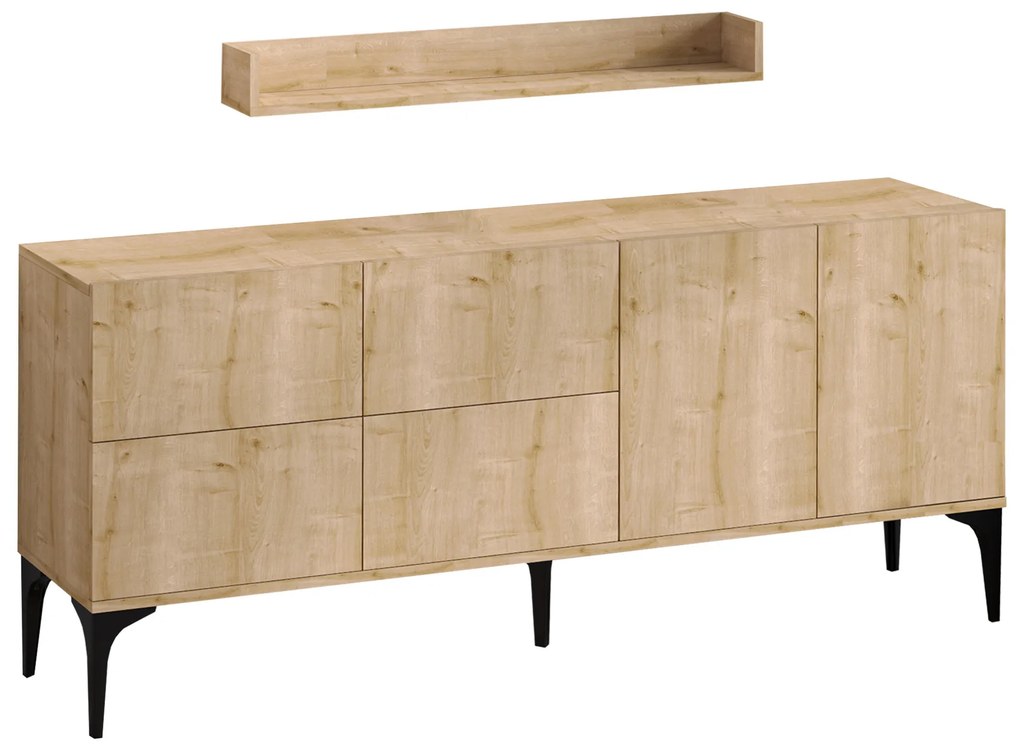 Skrinka Aliex 12 (Dub zafírový). Akcia -18%. Vlastná spoľahlivá doprava až k Vám domov. 1072469