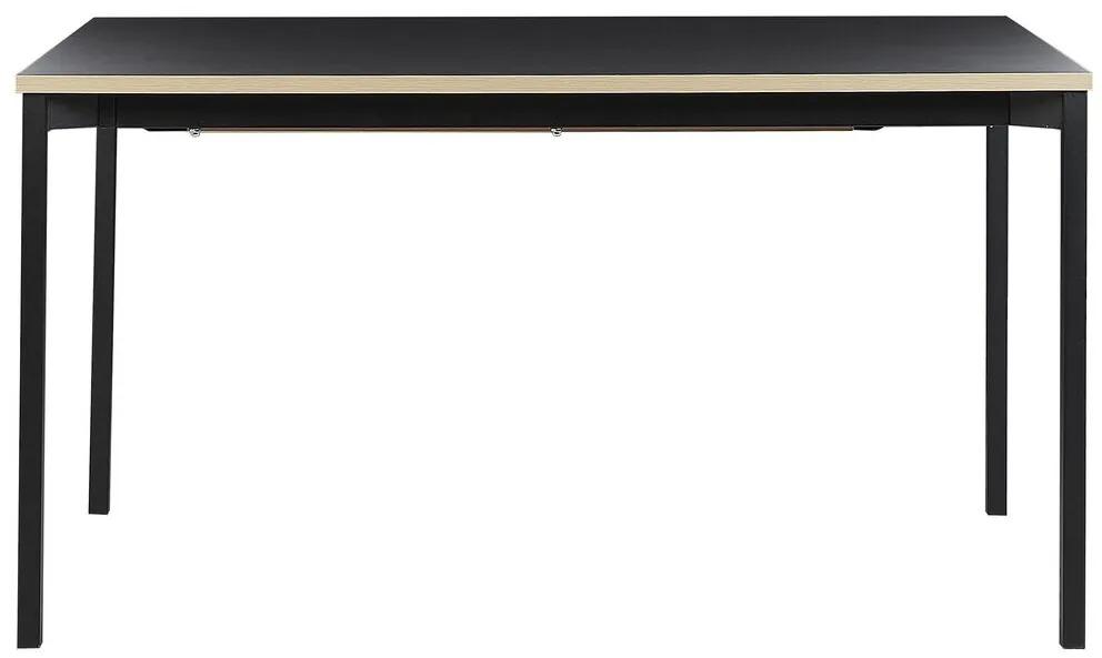 Jedálenský rozkladací stôl 140-190x90 cm Avenera (čierna). Vlastná spoľahlivá doprava až k Vám domov. 1035580
