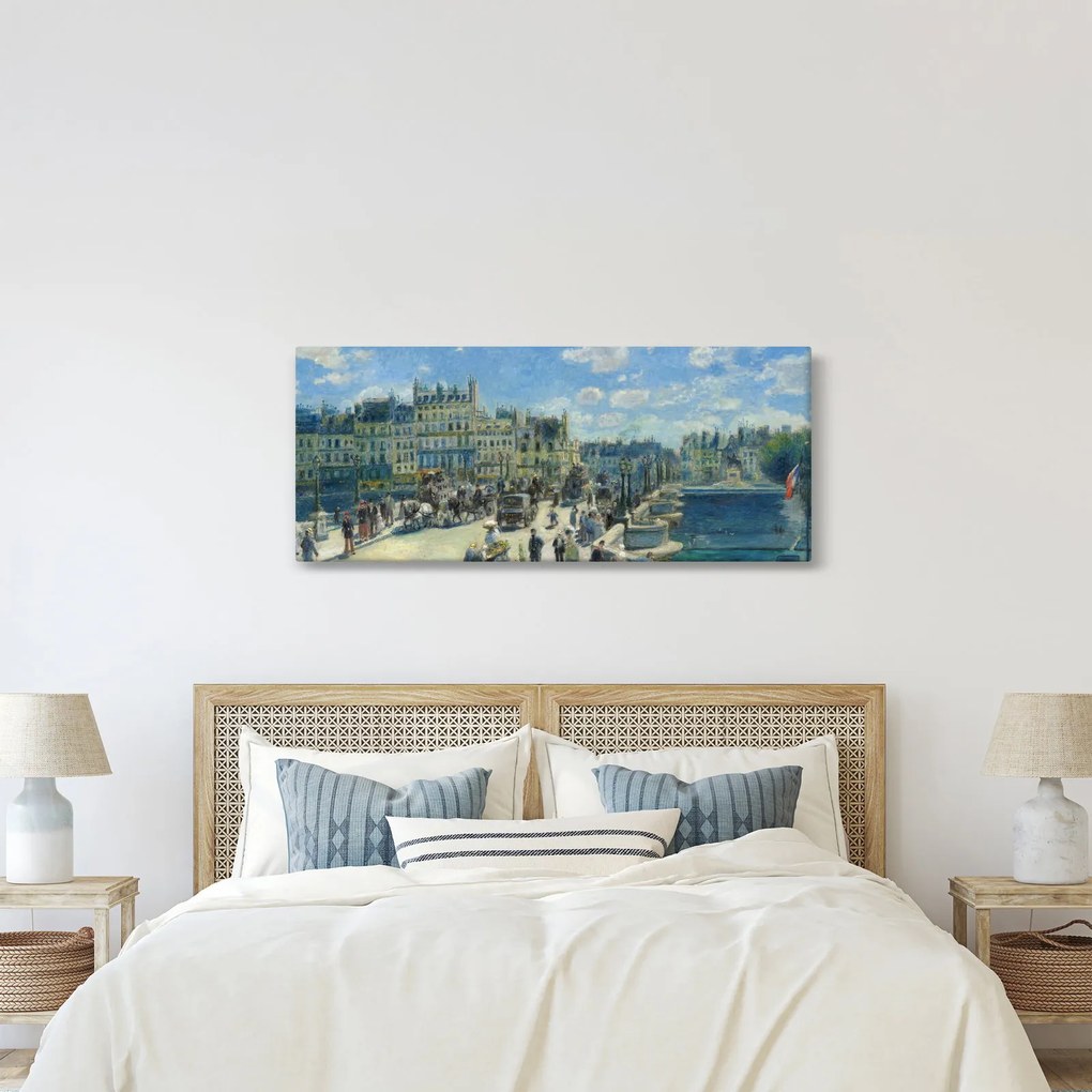 Obraz - Auguste Renoir, Pont Neuf, Paris, reprodukcia (120x50 cm)