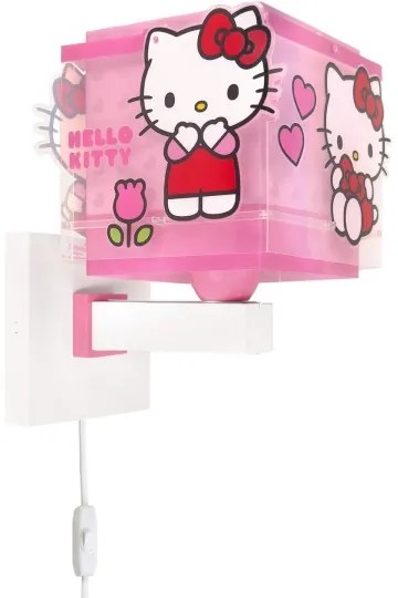 Dalber 73269 - Detské nástenné svietidlo HELLO KITTY 1xE27/15W/230V ružové
