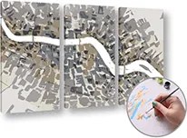 Maľovanie podľa čísel ŠEDÝ ABSTRAKT – nízka náročnosť