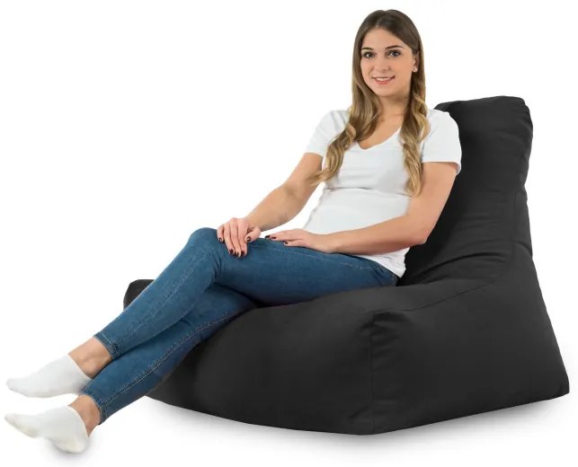 Kreslo Bali plyš čierné