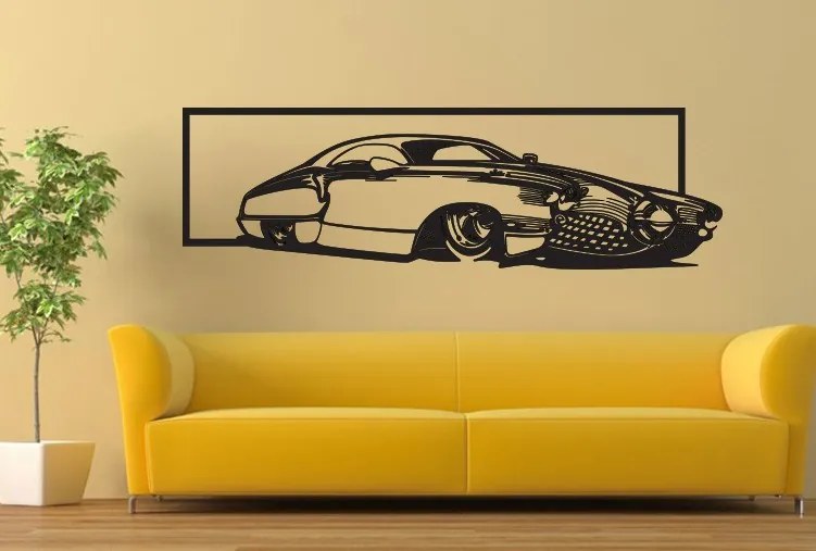 Exkluzívny obraz na stenu auto z drevenej preglejky história: Prírodná preglejka - Topoľ  natural 30 x 90 cm 3950-49483 PR0327