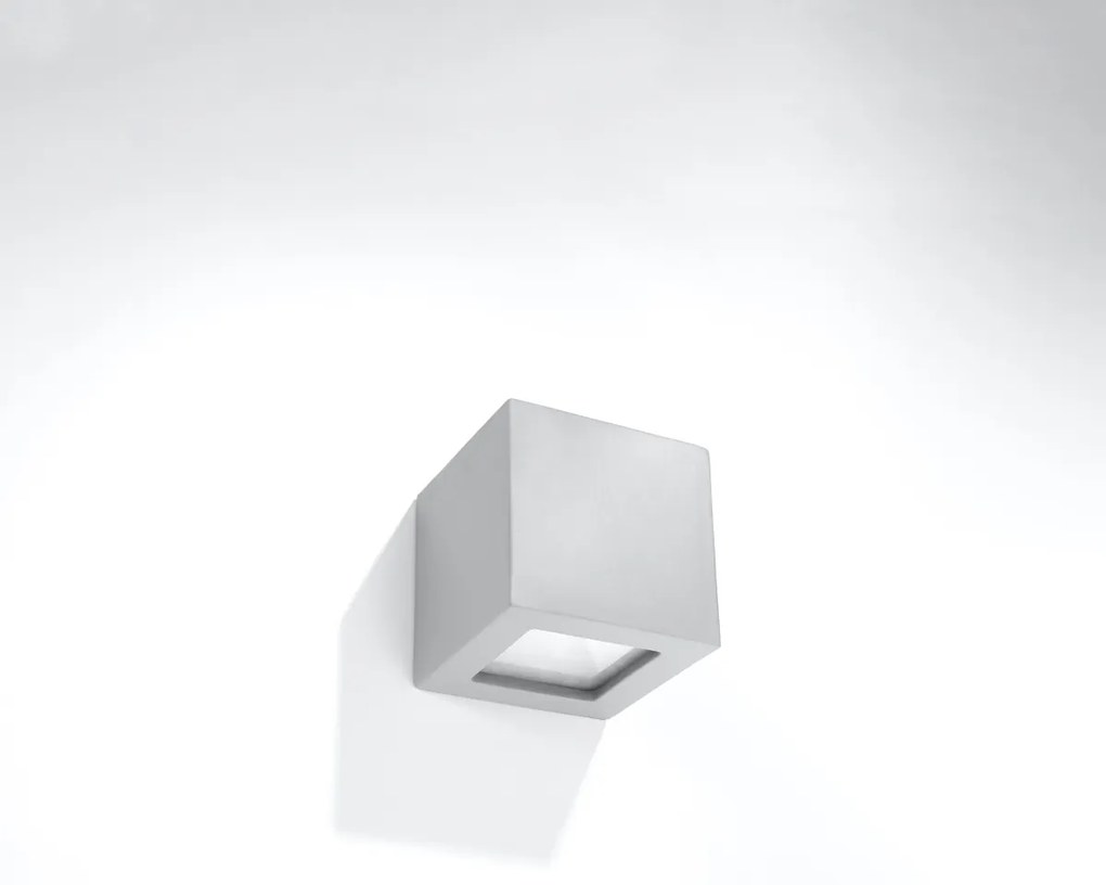 Nástenné svietidlo Leo, 1x sivé keramické tienidlo