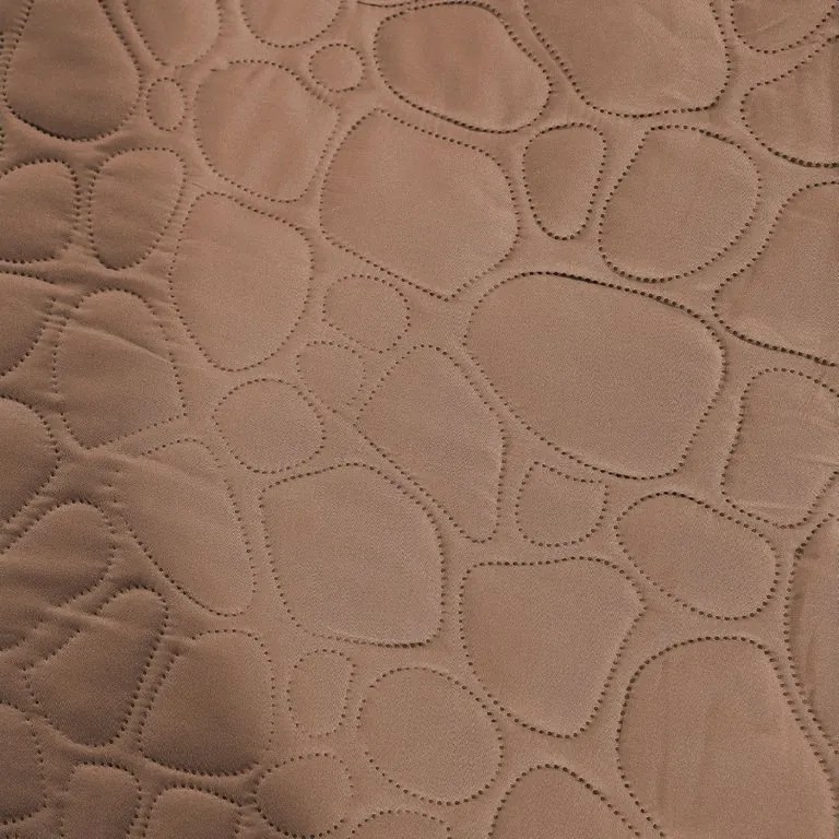 Svetlohnedý prehoz na posteľ STONE Rozmer: 200 x 220 cm