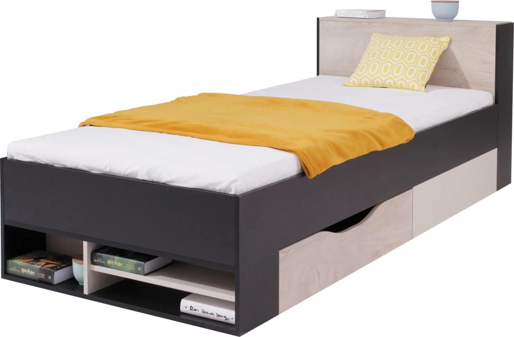 Detská posteľ PLANET PL14 Farba: Čierna