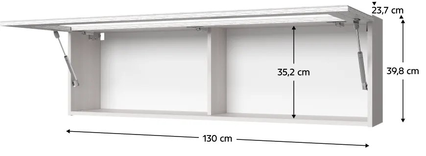 Kondela Polica visiaca 1w, woodline krem, TIFFY 13