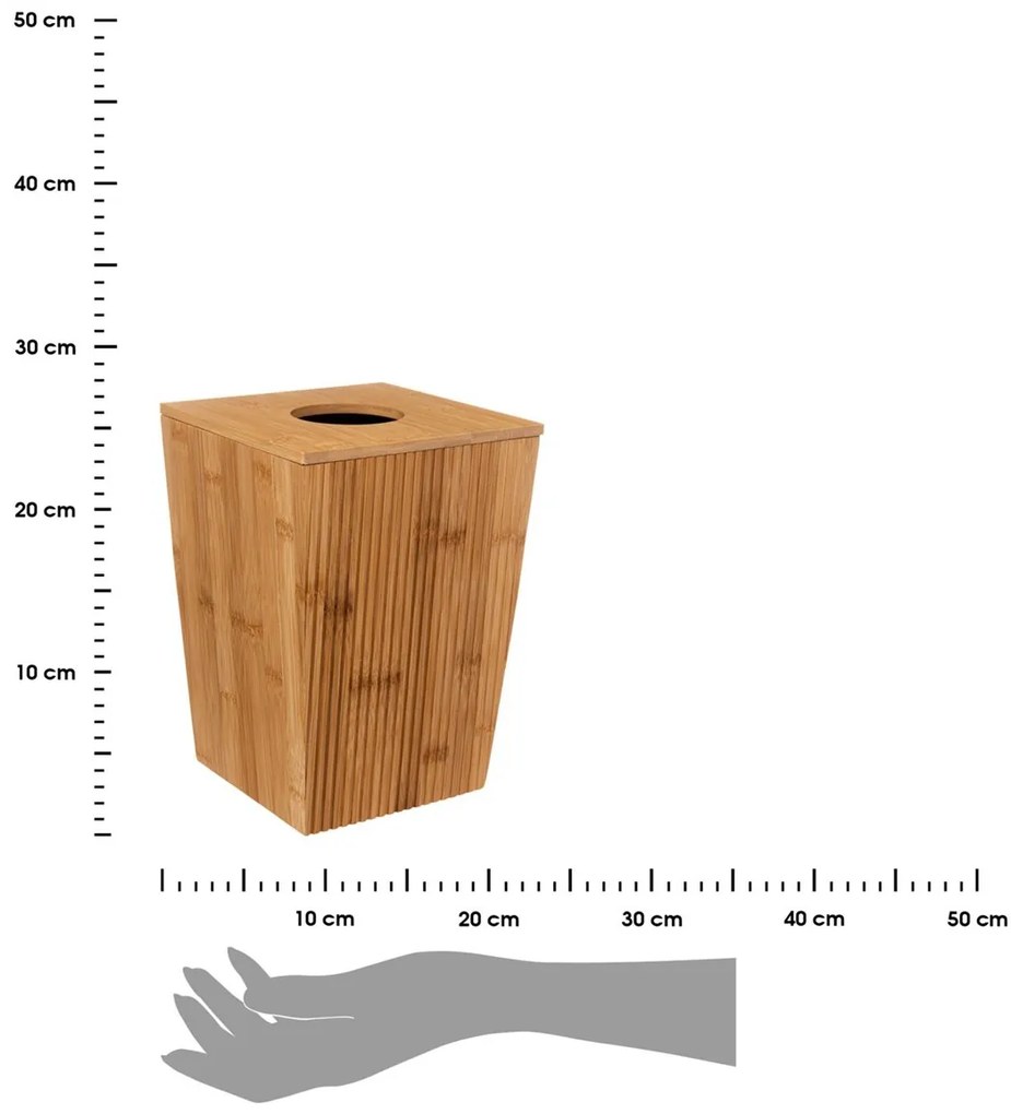 Odpadkový kôš Terre, bambus, 6L