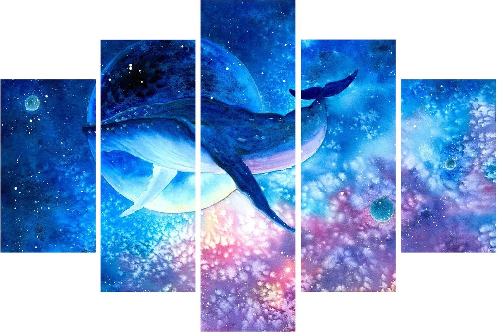 Obraz - Vesmírna veľryba (150x105 cm)