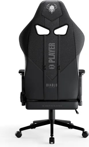 Herné kreslo s látkovým poťahom, veľkosť Small Size, čierne: Diablo X-Player 2.0
