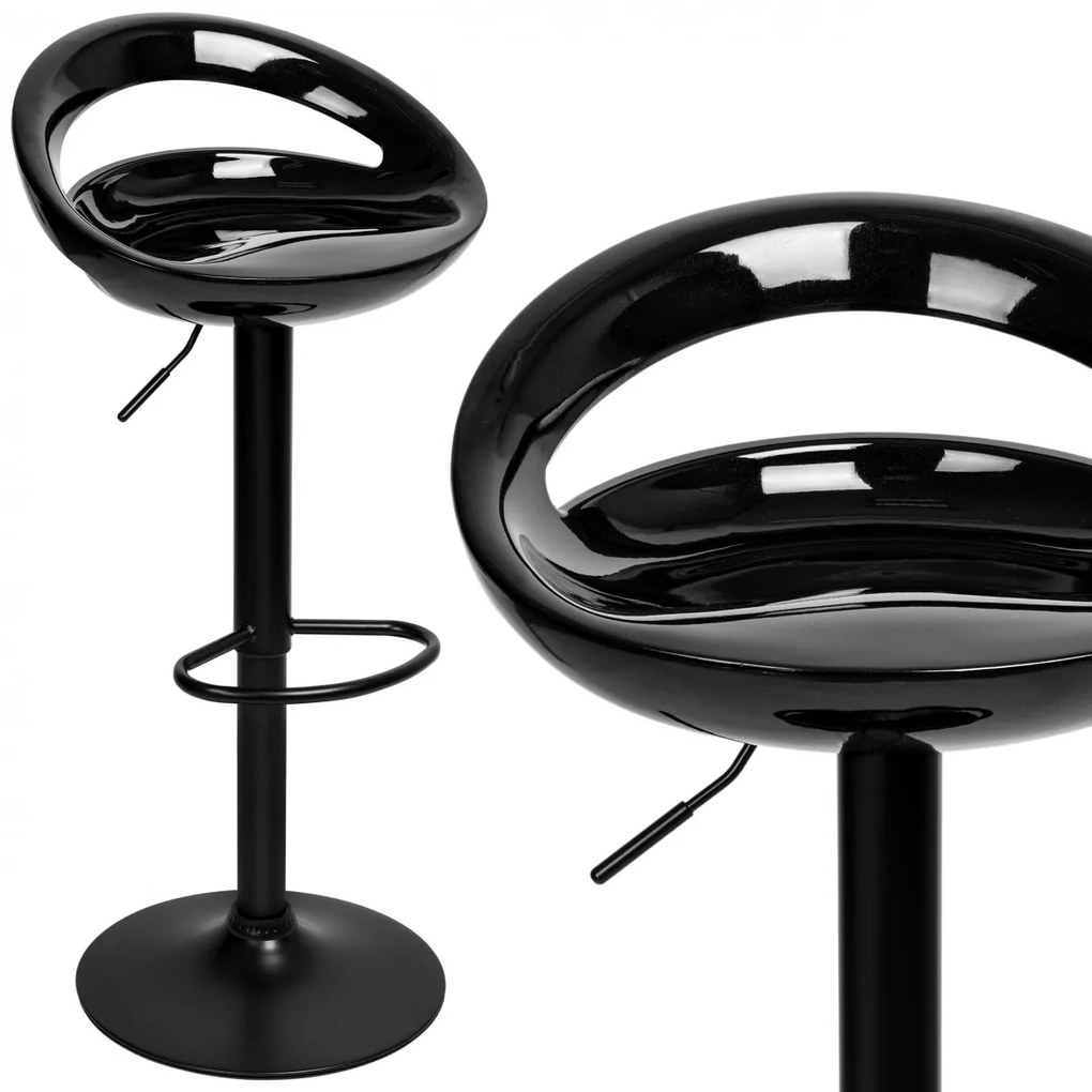 Barová stolička Cork čierna