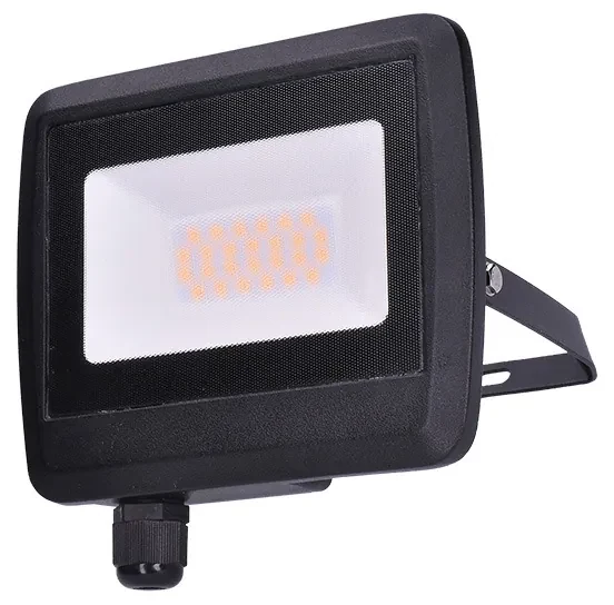 SOLIGHT LED reflektor Easy, 20W, 1600lm, 4000K, IP65, čierny