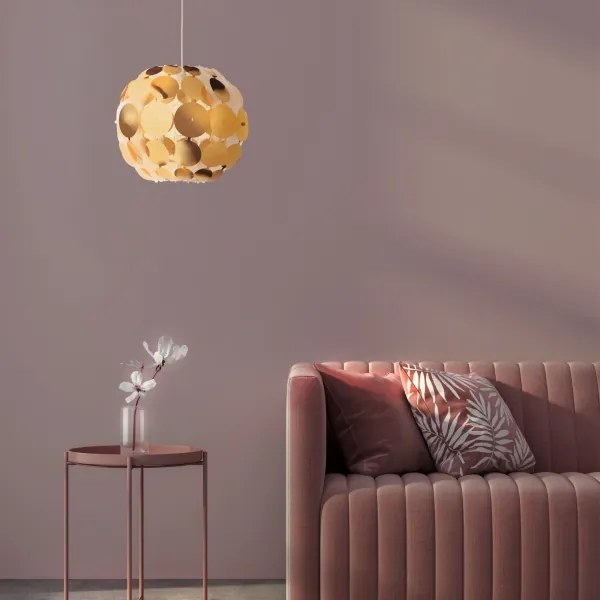 Redo 01-1508 - Luster na lanku ODEON 1xE27/42W/230V pr. 36 cm zlatá