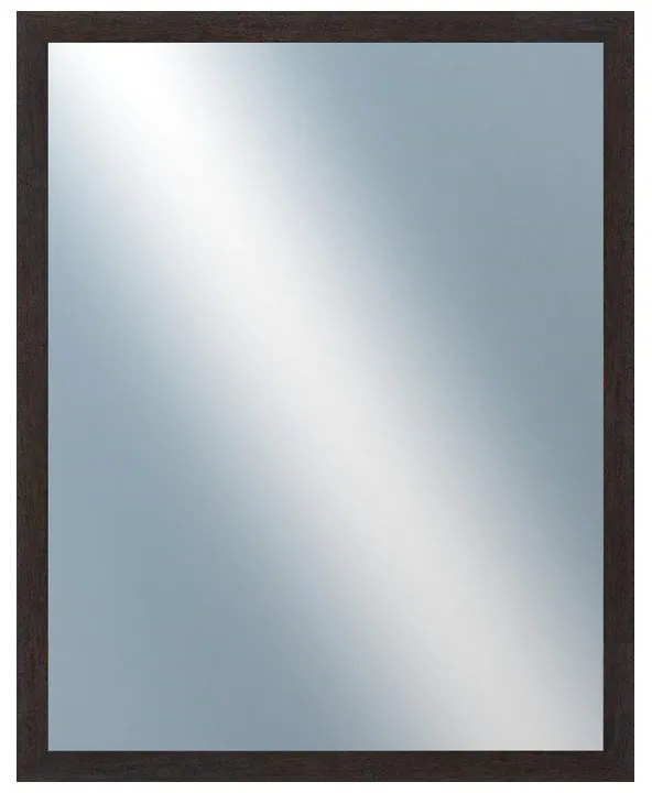 DANTIK - Zrkadlo v rámu, rozmer s rámom 80x100 cm z lišty RETRO čierna (2528)