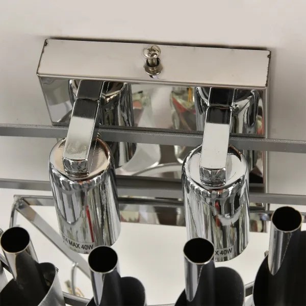 Brilagi - Nástenné svietidlo ECLIPSE 2xE14/10W/230V strieborné