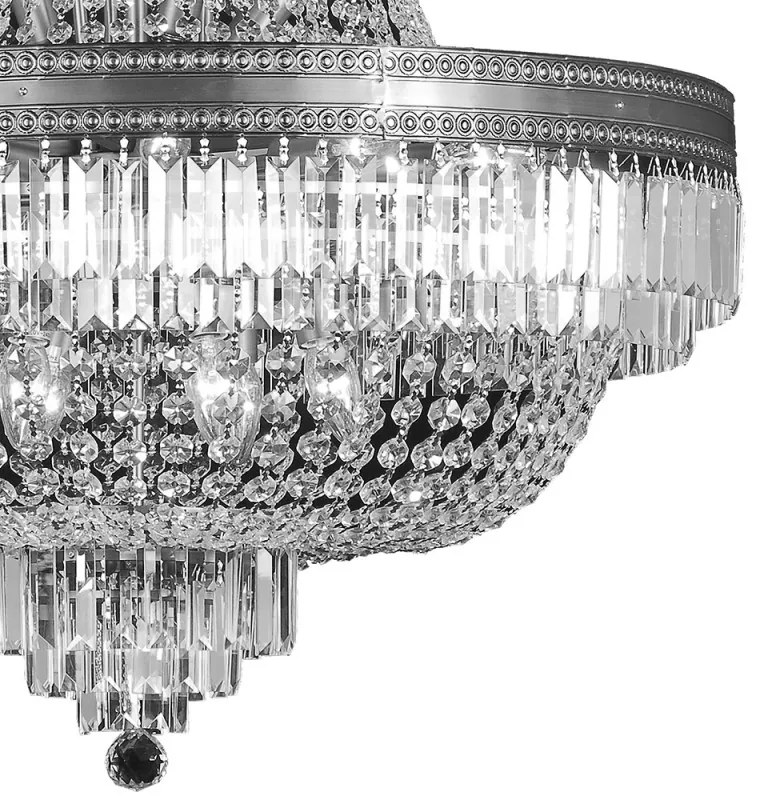 24 Pätíc krištáľ luster do lobby Ø80