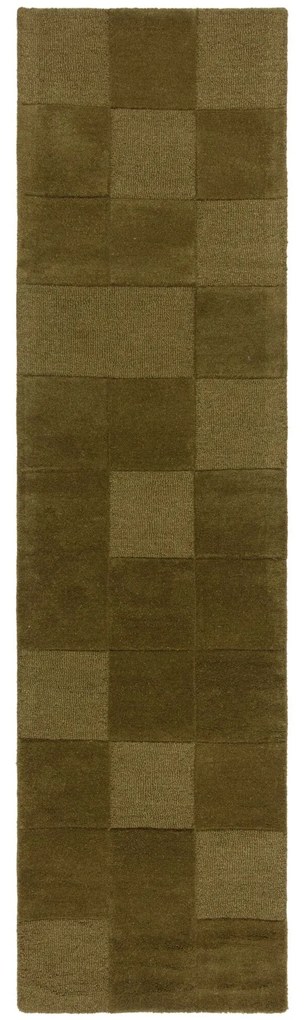 Flair Rugs, Behúň Moderno Checkerboard Green, 60x230, zelená, chodba / predsieň
