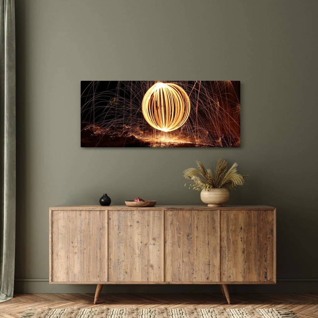 Obraz svetelnej gule (120x50 cm)