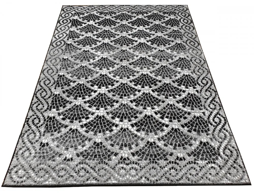 Kusový koberec Zona čierny, Velikosti 120x170cm