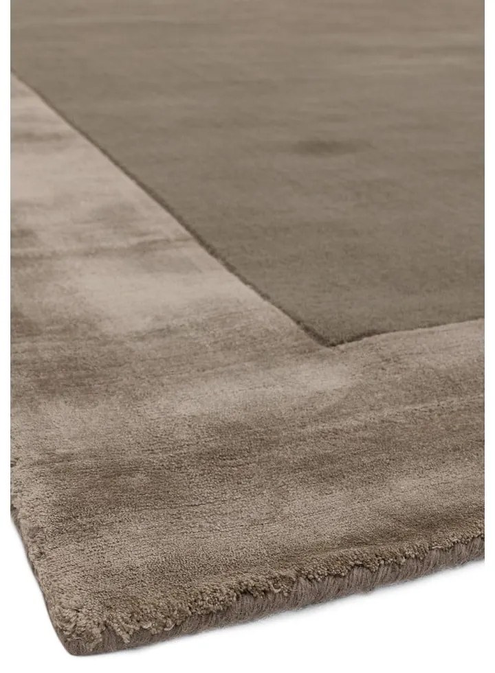 Hnedý ručne tkaný koberec s prímesou vlny 200x290 cm Ascot – Asiatic Carpets