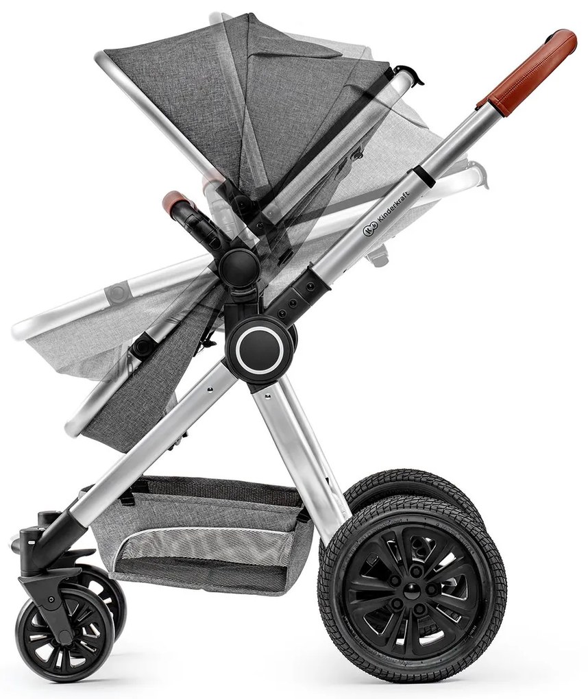 Kombinovaný kočík Kinderkraft Veo grey 2v1