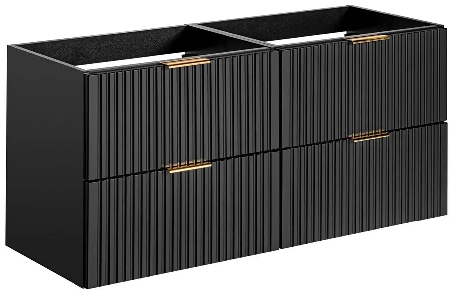 Skrinka pod umývadlo Casad 120 cm čierna