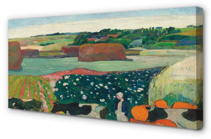 Obraz canvas Art maľované pohľad vidieka 100x50 cm