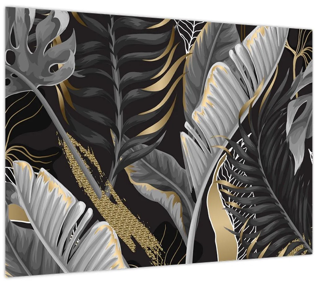 Obraz - Zlatá džungľa (70x50 cm)