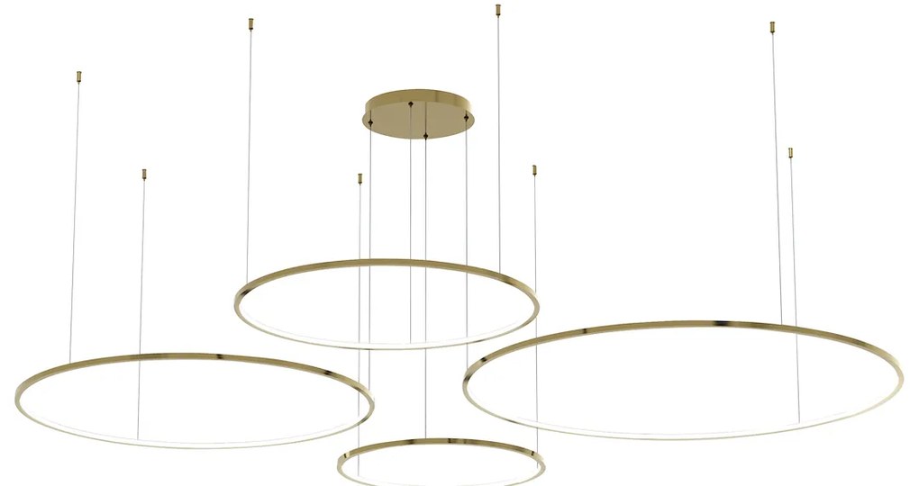 Závesné LED svietidlo Saturno, 4x LED 120w, 4000k, g