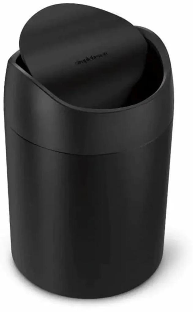 Stolný odpadkový kôš Simplehuman 1,5 l čierna mat SHCW2100